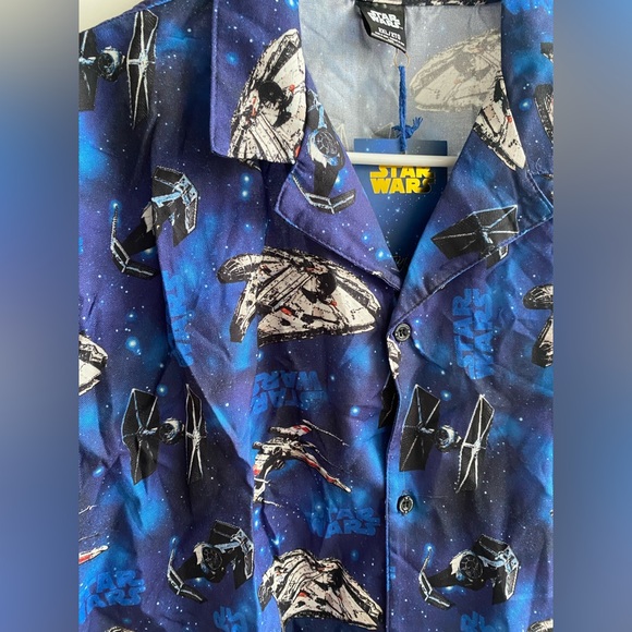 Cakeworthy Star Wars Button Up Cabana Style Retro Shirt Top size 2x Unisex - Picture 6 of 9